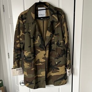 NVLT Woodland Camo Field Jacket - Olive, Brown, Black